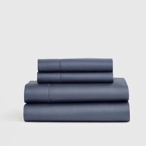 Quince Signature Cotton Giza Sheet Set In Mineral Size King